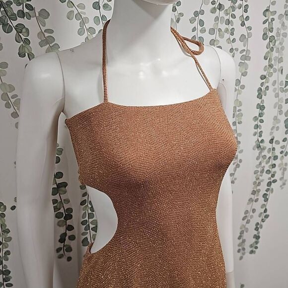 Show Me Your MuMu Enos Tube Maxi Dress Sz M - Picture 6 of 12